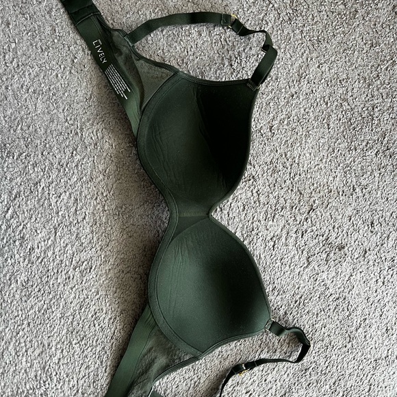 Lively No Wire Push-up - Olive Green Women's Bra - Picture 3 of 4